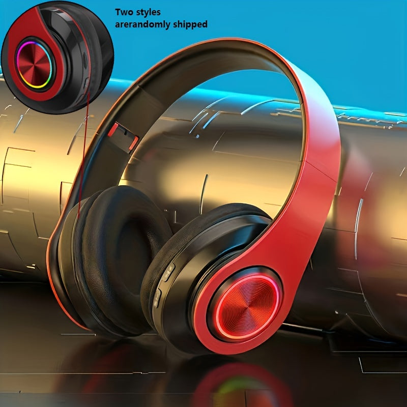 New Wireless Headphones with Stereo Sound And Noise Cancellation/ Long Battery Life/ Gaming Headphones/ Foldable Design, Perfect for Gifts, Trendy Wireless Over-Ear Headphones.