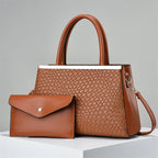 2 In 1 Bold Luxe Structured Handbag - Women's Fashion PU Handbag Custom Made Shoulder Bags Woman Handbag Bag