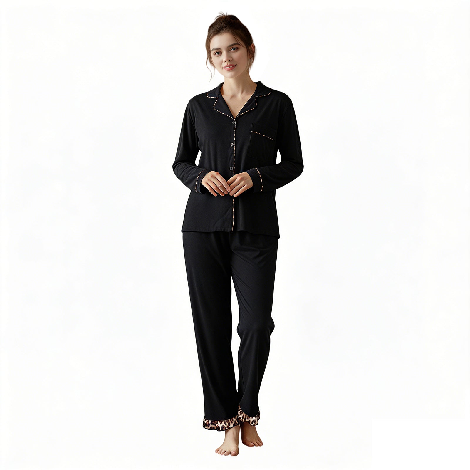 Classic Button-Down Cotton Pajama Set