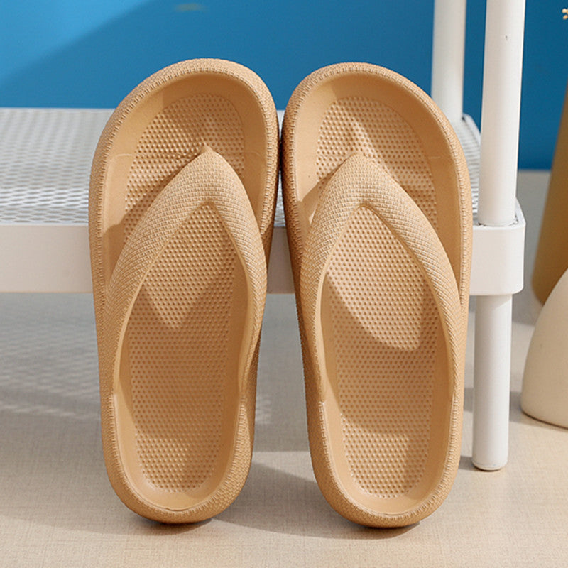 Clip Toe EVA Non-Slip Slippers Thick Bottom Bathroom Flip Flops