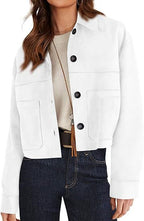 Casual Faux Suede Short Jacket Coat