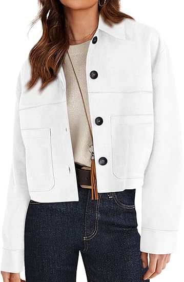 Casual Faux Suede Short Jacket Coat