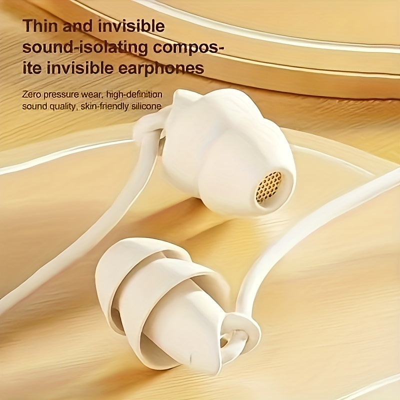 Wired In-Ear Headphones with Remote Control | Double-Layer Sound Insulation, Soft Silicone, Compatible with Most 3.5mm Jacks, Suitable for Computers, Games, Live Streaming, Karaoke, Sports, Running, Rope Skipping