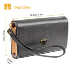 Slim PU Leather Wristlet Wallet and Clutch Purse