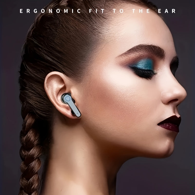 One Pair of True Wireless Earbuds - Features a Digital Screen, In-Ear Style, LED Light, Charging Capability, Motion Sensor, Cinema Mode, And Long Battery Duration