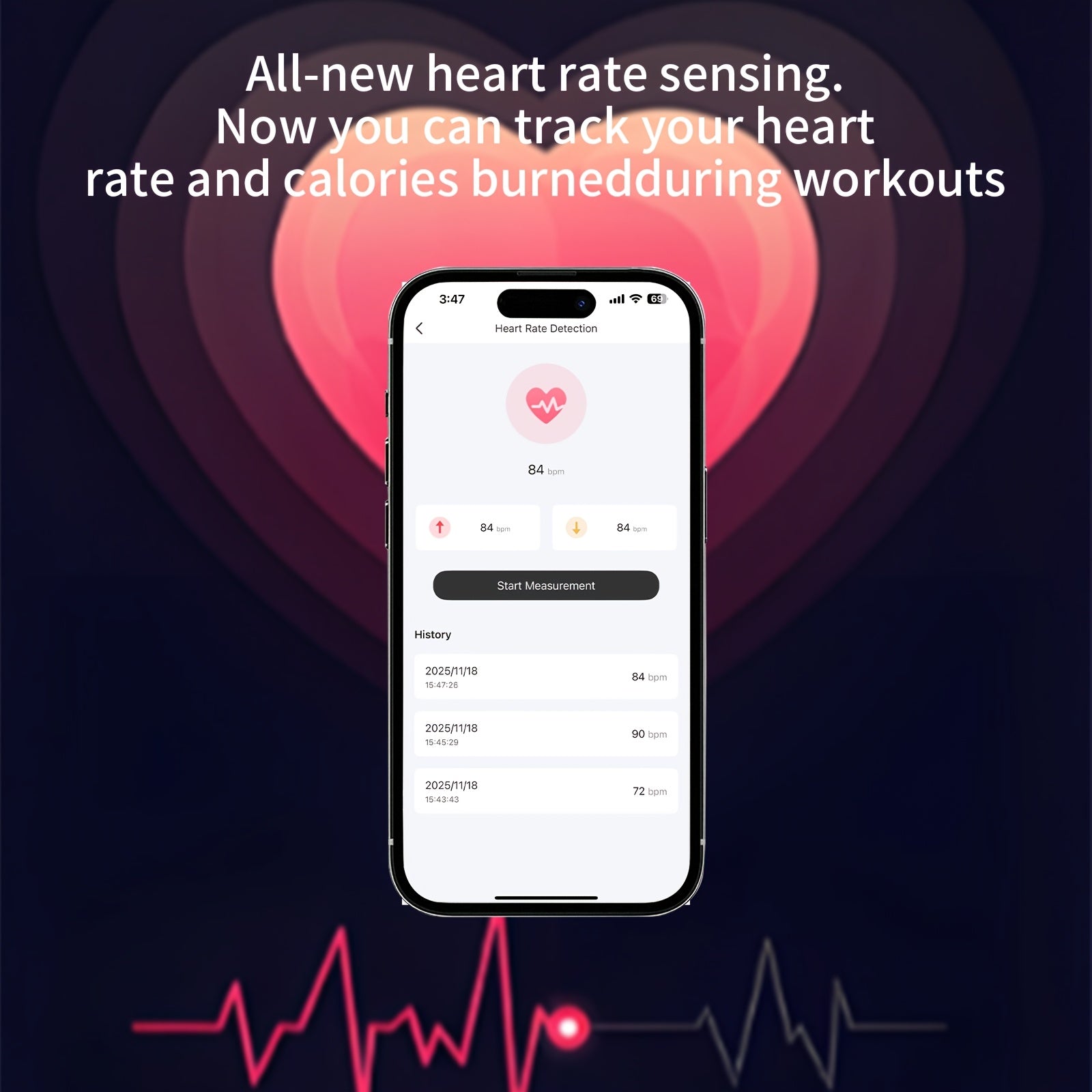 Air Pro3 10-in-1 TWS Earbuds | Active Noise Cancellation (-40dB), Heart Rate & SpO2 Monitoring, 40H Total Playtime, Touch Control, 360° Hi-Fi Sound | Universal Wireless Earphones for Smartphones, Plastic Material, USB Chargi