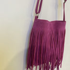 Artistic Tassel Canvas Crossbody Shoulder Bag