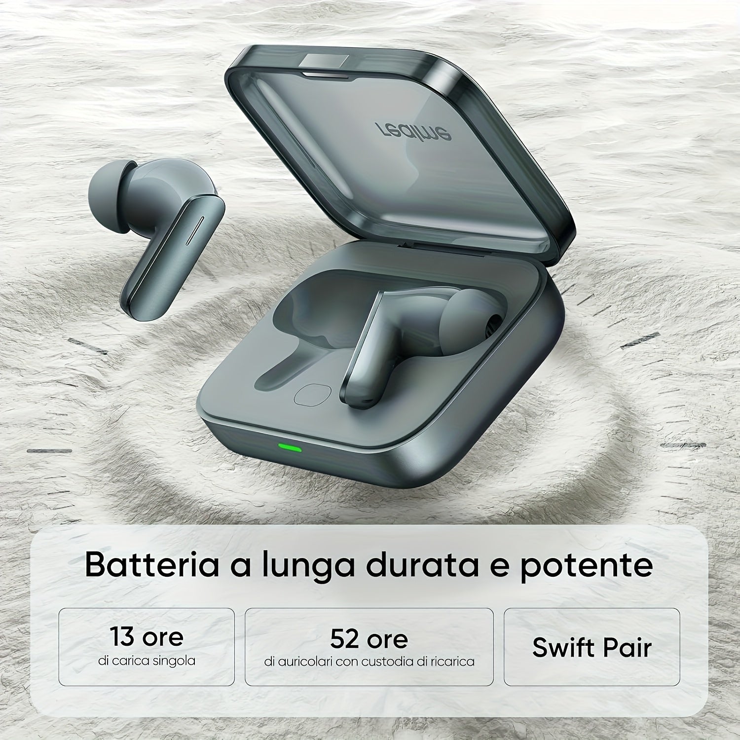 realme Buds Air 7 True Wireless Earphones, 12.4mm Mega Titanium Bass Driver, 52dB Intelligent ANC, Hi-Res & LHDC 5.0 Audio, Up to 52 Hours Autonomy, 360° Space Sound, Dual Device Connection, 6 Microphones, BLE 5.4, Noise Can