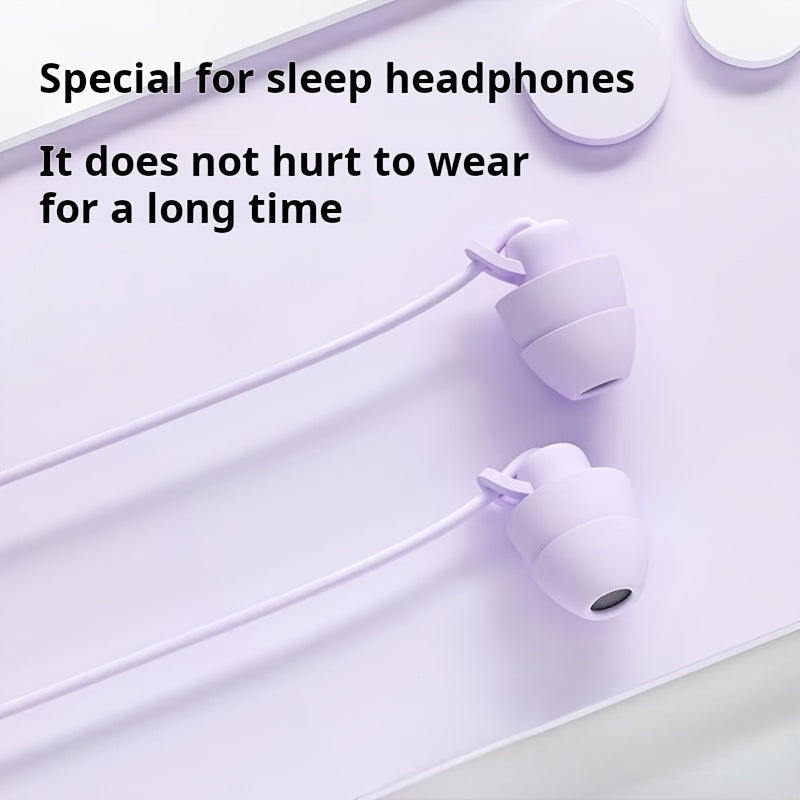 Wired In-Ear Headphones with Remote Control | Double-Layer Sound Insulation, Soft Silicone, Compatible with Most 3.5mm Jacks, Suitable for Computers, Games, Live Streaming, Karaoke, Sports, Running, Rope Skipping