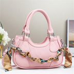Elegant Braided Chain Handbag - Luxury Handmade Women's Crossbody Bag High-End Shoulder Bag With Polyester Lining