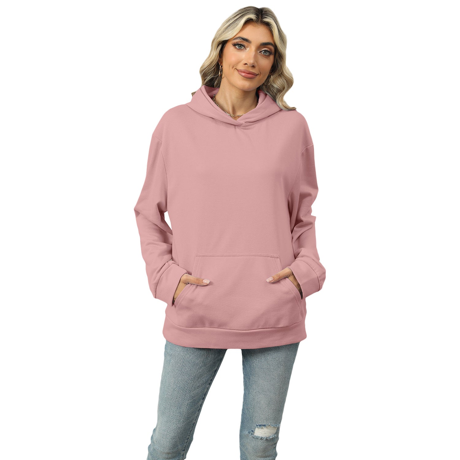 Casual Oversized Kangaroo Pocket Hoodie