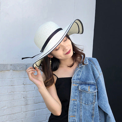 Seaside Summer Vacation Foldable Wide Brim Sun Hat