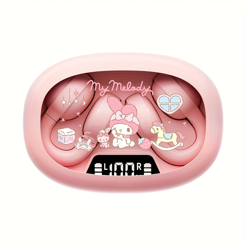 SANRIO X134.62 cm-Ear Wireless Wireless Headphones | Cute, Compact Design with Noise Cancellation, Touch Controls, USB Charging, Compatible with Cellphones, Ideal for Women'S Birthday Gifts and Daily Use