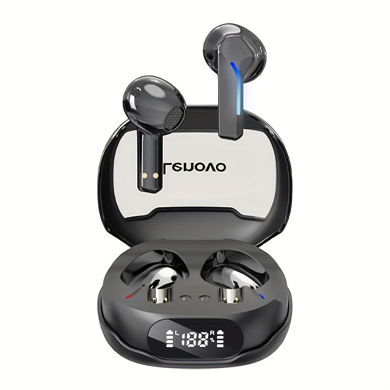 Lenovo TG101 True Wireless Earbuds, Designed for Gamers, Minimal Delay, RGB Lighting, Extended Battery Duration, High-Fidelity Audio, New Model for 2025