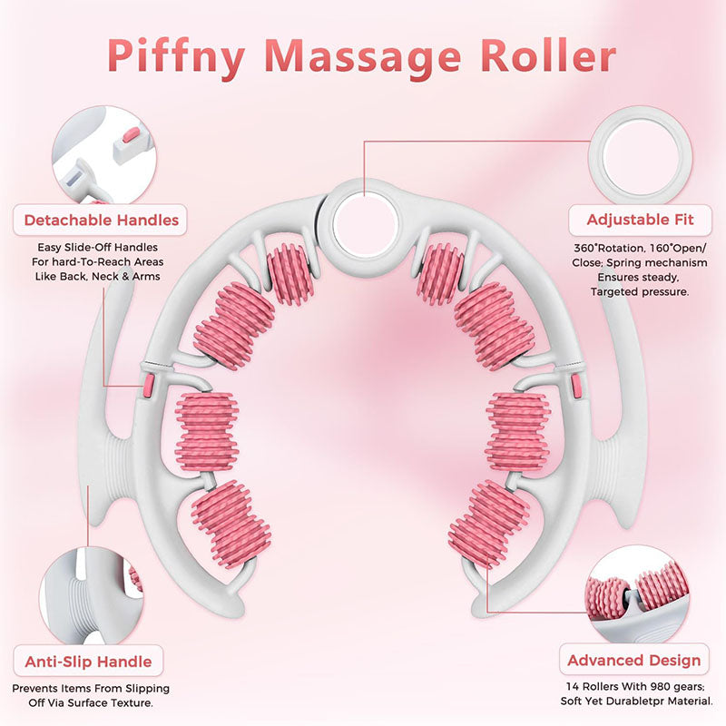 Anti-Cellulite Massage Roller Lymphatic Drainage Deep Tissue Fascia Blaster Muscle Roller For Legs Buttocks Body Sculpting Skin Smoothing Massage Tool