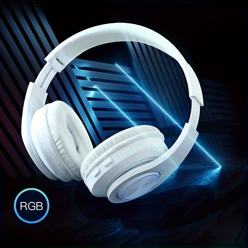 New Wireless Headphones with Stereo Sound And Noise Cancellation/ Long Battery Life/ Gaming Headphones/ Foldable Design, Perfect for Gifts, Trendy Wireless Over-Ear Headphones.