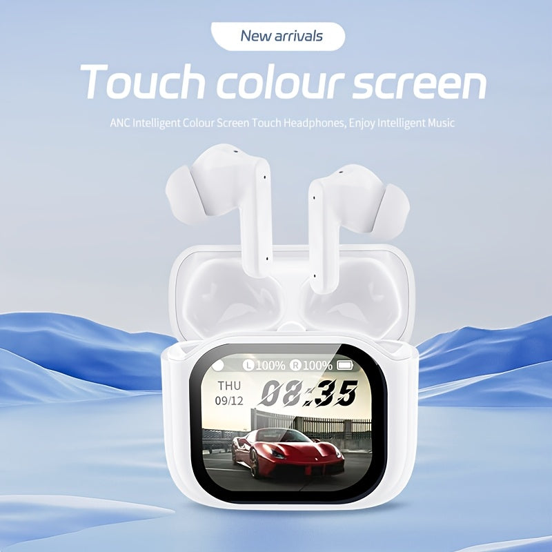 Free Translation in 144 Languages, Simultaneous Interpretation with Dual-Ear Mode, On-Site Recording, Featuring a Digital LED Battery Display, TWS In-Ear Headphones with ANC And ENC Noise Reduction, Built-In Capacitive Microp