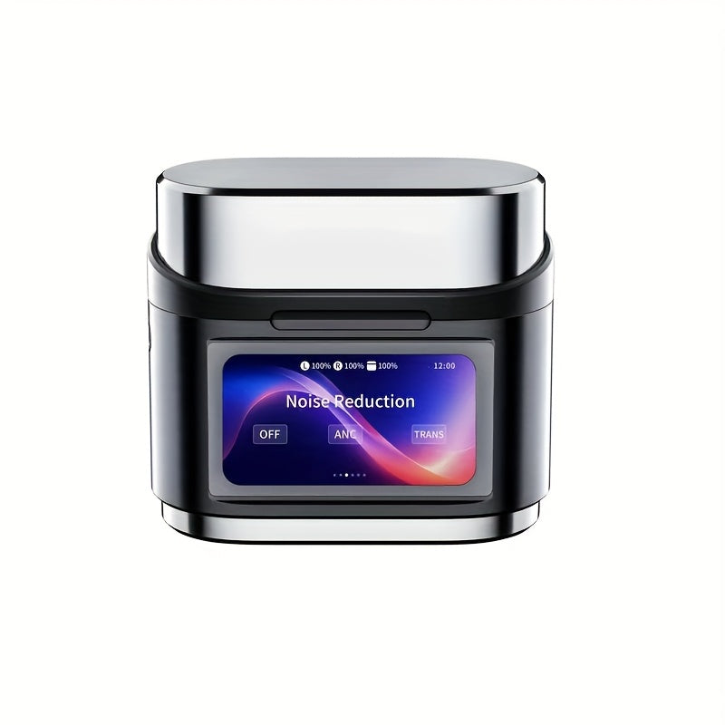 2025 New Active Noise Cancelling Earbuds (ANC), Smart Digital Display Touchscreen, Wireless Earbuds, Compatible with iPhone and Android TWS True Wireless Earbuds, 6 Microphones for Perfect Calls, Voice Control, Up to 40 Hours