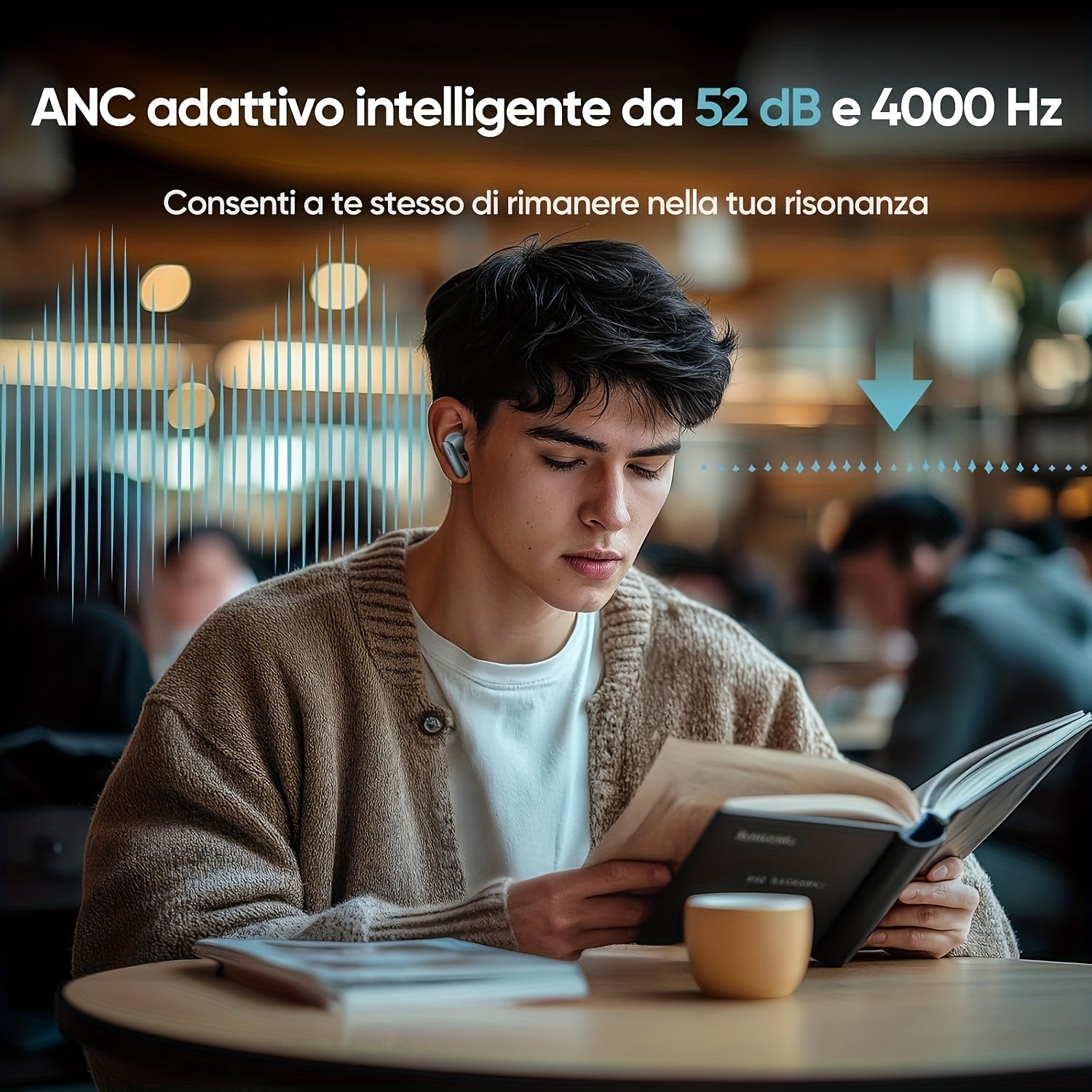 realme Buds Air 7 True Wireless Earphones, 12.4mm Mega Titanium Bass Driver, 52dB Intelligent ANC, Hi-Res & LHDC 5.0 Audio, Up to 52 Hours Autonomy, 360° Space Sound, Dual Device Connection, 6 Microphones, BLE 5.4, Noise Can