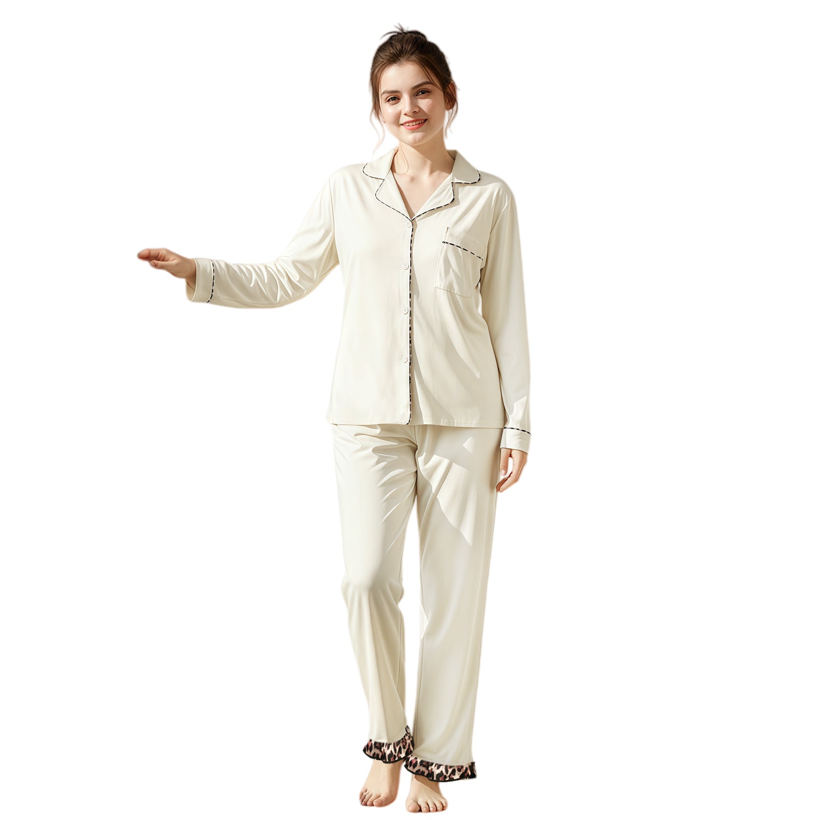 Classic Button-Down Cotton Pajama Set