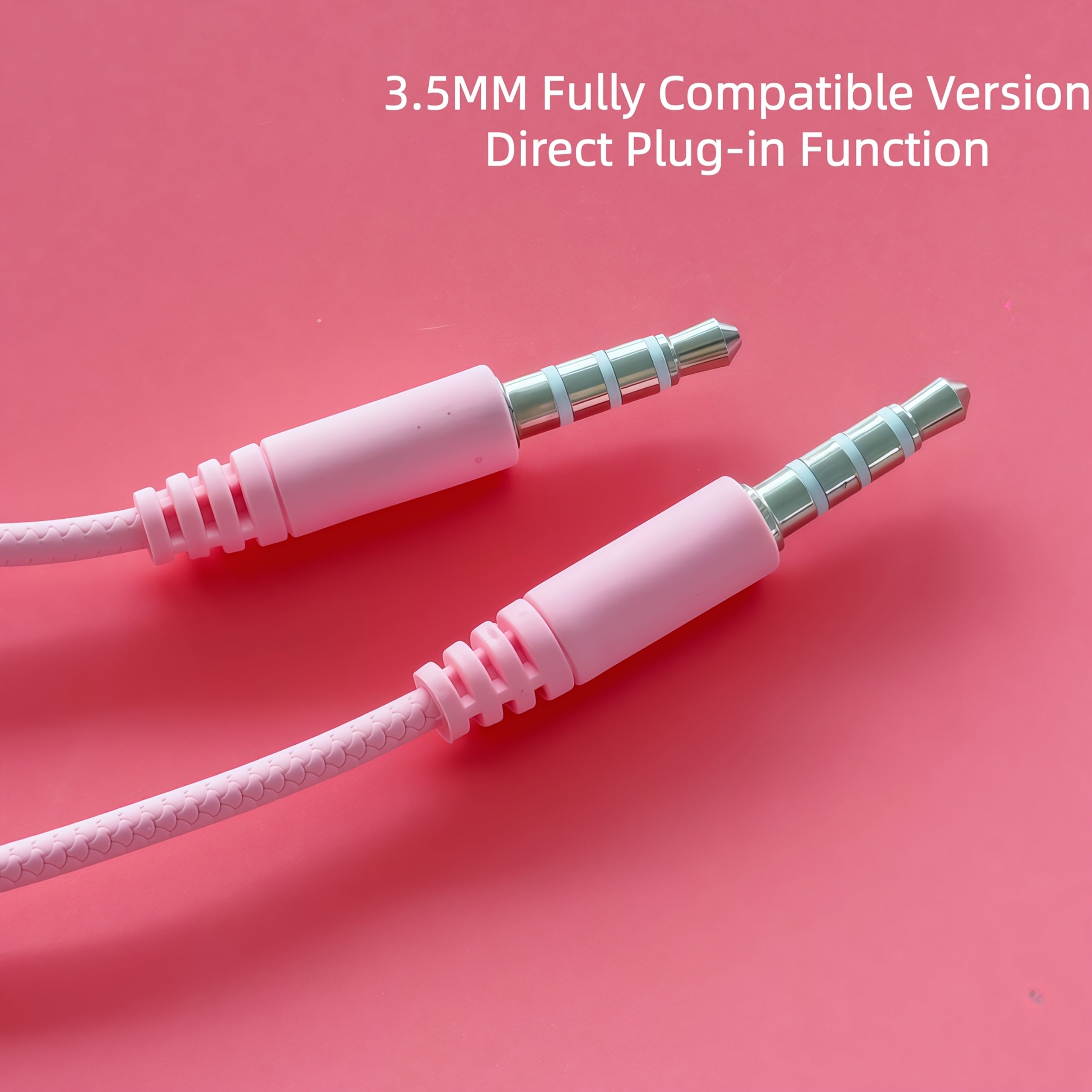 New pink wired headphones equipped with DIY cute butterfly flower accessories, in-ear fashion fun headset, button microphone high-definition sound quality noise-canceling headphones, plug and play without charging,comfortable