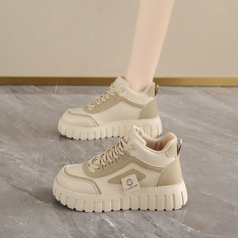 Chunky High-Top Platform Streetwear Sneakers