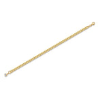 Luxury Mossan Diamond S925 Silver Curb Chain Link Bracelet