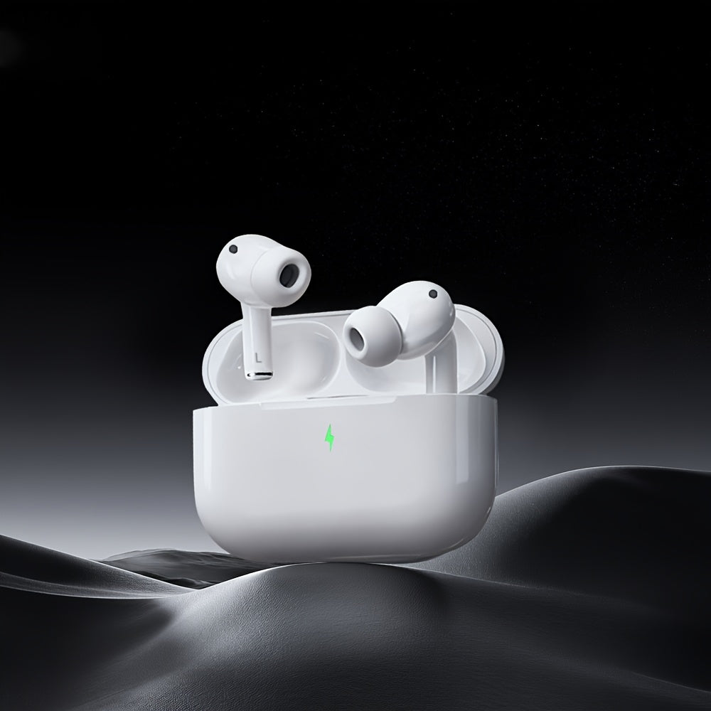 Air Pro3 10-in-1 TWS Earbuds | Active Noise Cancellation (-40dB), Heart Rate & SpO2 Monitoring, 40H Total Playtime, Touch Control, 360° Hi-Fi Sound | Universal Wireless Earphones for Smartphones, Plastic Material, USB Chargi