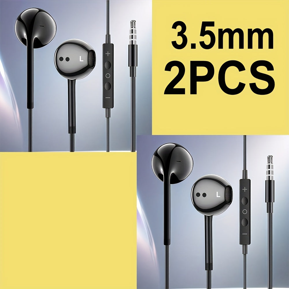 Wired Headphones Compatible with iPhone Earbuds with 3.5mm Or USB Type C Plug Earphones Built-In Microphone & Volume Control Compatible with iPhone/iPad/Android/Laptop/PC/Computer for Samsung And Other 3.5mm Or USB Type C Jac