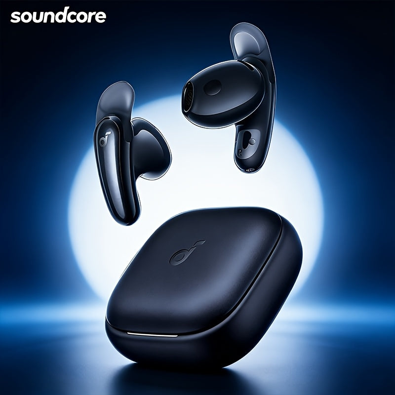 Soundcore by Anker Liberty Buds Semi-in-ear Wireless Earbuds, Deep Noise-canceling, HiFi Lossless Sound Quality, Spatial Audio, High-quality Headphones Suitable for Apple, Xiaomi, and Huawei