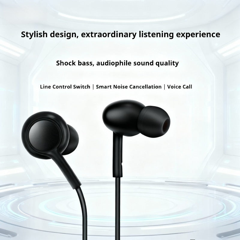 In-Ear Headphones Compatible with Mobile Phones | Active Noise Cancellation for Calls with Volume Control | Suitable for Devices with a 3.5Mm Jack | Compatible with Tablets, Computers, And Phones | A Perfect Gift for The Back