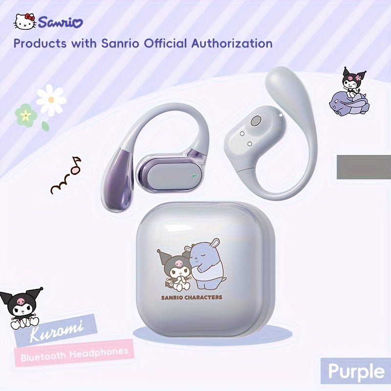 Sanrio Q55.88 cm-Ear Headphones, Wireless Bluetooth, Cute and Compact, Ideal for Women's Birthday Gifts and Daily Use