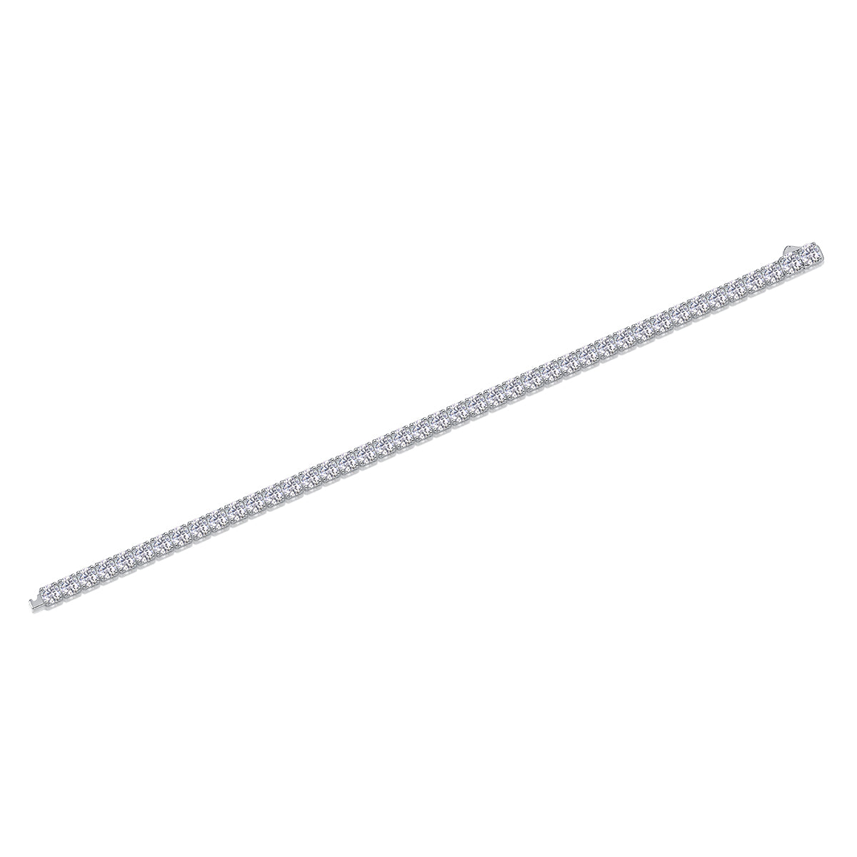 Luxury Mossan Diamond S925 Silver Tennis Bracelet