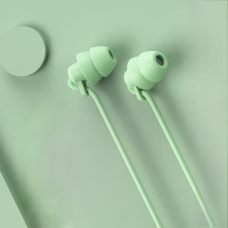 ASMR Sleep Aid Wired Earphones, In-Ear Design for Side Sleeping with Sound Isolation And Noise Reduction, Compatible with Phones, Computers, Gaming, Karaoke, Featuring Inline Controls with a Microphone, High Sound Quality, Ca
