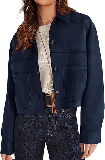 Casual Faux Suede Short Jacket Coat