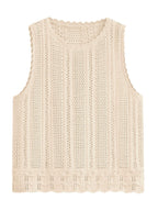 Sleeveless Crochet Knit Tank