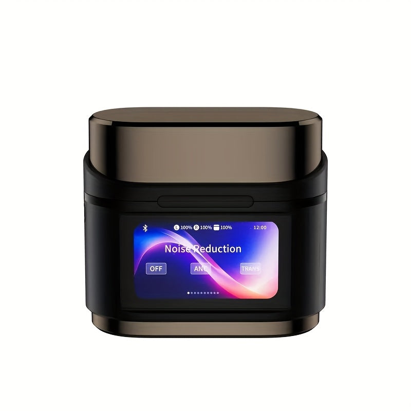2025 New Active Noise Cancelling Earbuds (ANC), Smart Digital Display Touchscreen, Wireless Earbuds, Compatible with iPhone and Android TWS True Wireless Earbuds, 6 Microphones for Perfect Calls, Voice Control, Up to 40 Hours