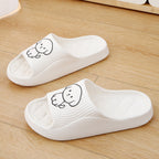Cute Cartoon Dog Summer Non-Slip Rhombus Bathroom Slippers