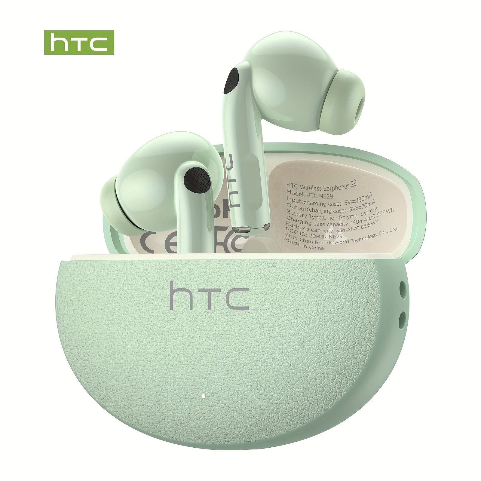 1pc HTC NE29 AI Translation Earbuds | 134 Language Translation, Wireless V6.0, Noise Cancellation, 6.5 Hours Music Playtime, Large Speaker for High Volume, Wireless, Hands-Free Calls