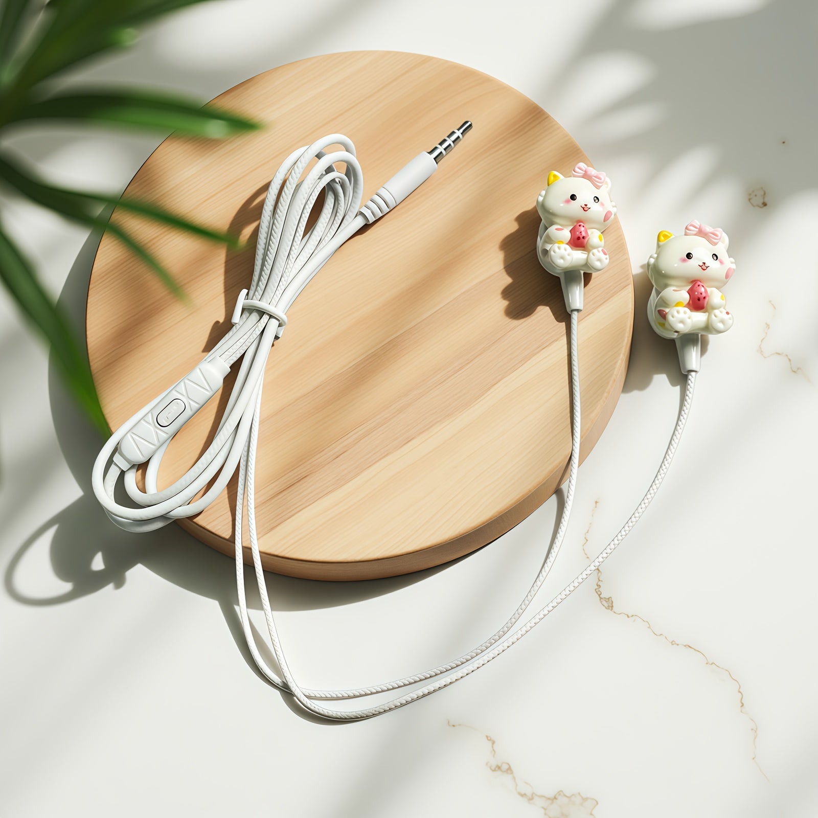 Stylish Cartoon-Themed Wired Headphones Featuring Cute Additions, Offering Excellent Sound Quality for Students. These Headphones Come with a Microphone And Noise-Canceling Capabilities, Making Them Perfect for Holiday Presen