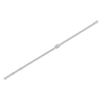 Luxury Square Mossan Diamond S925 Silver Chain Bracelet