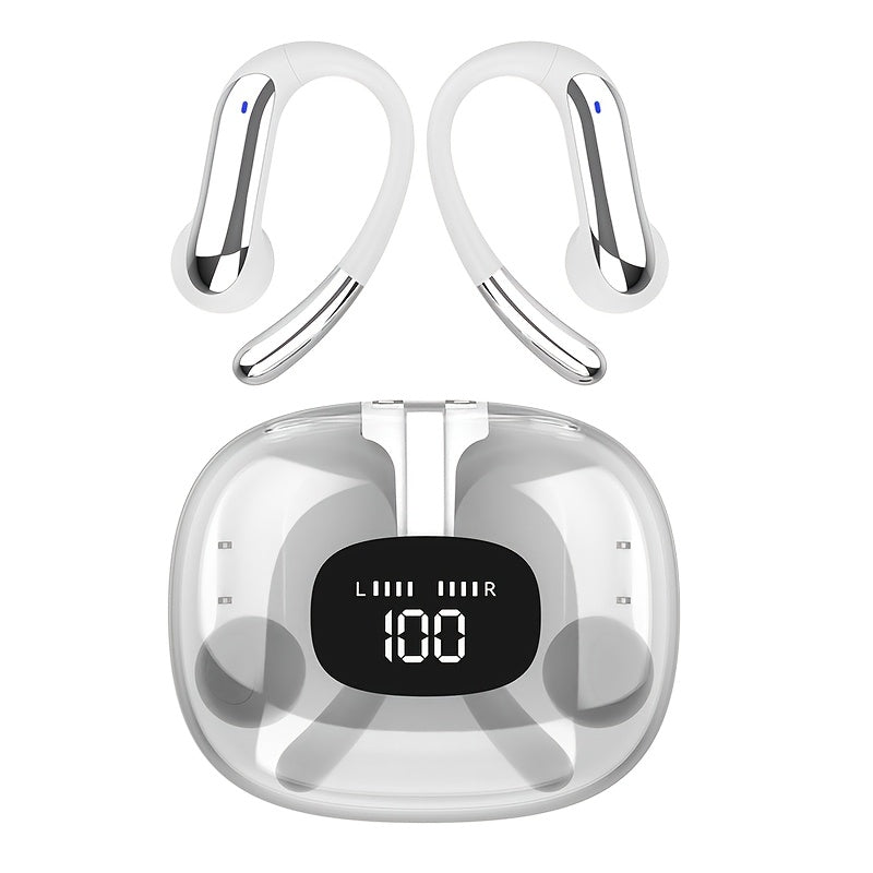 HEARNICE Ear-hook Wireless Earbud Headphones, Semi-Open Back, Anime/Movie/TV Series/Cartoon Theme, Touch Control, Noise Cancellation, USB-C Charging, Rechargeable Lithium Battery-Polymer, Non, Compatible with Cellphones, Incl
