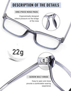 Firmoo Blue Light Glasses For Women, Men Stylish Big Frame Blue Light Blocking Glasses For Computer