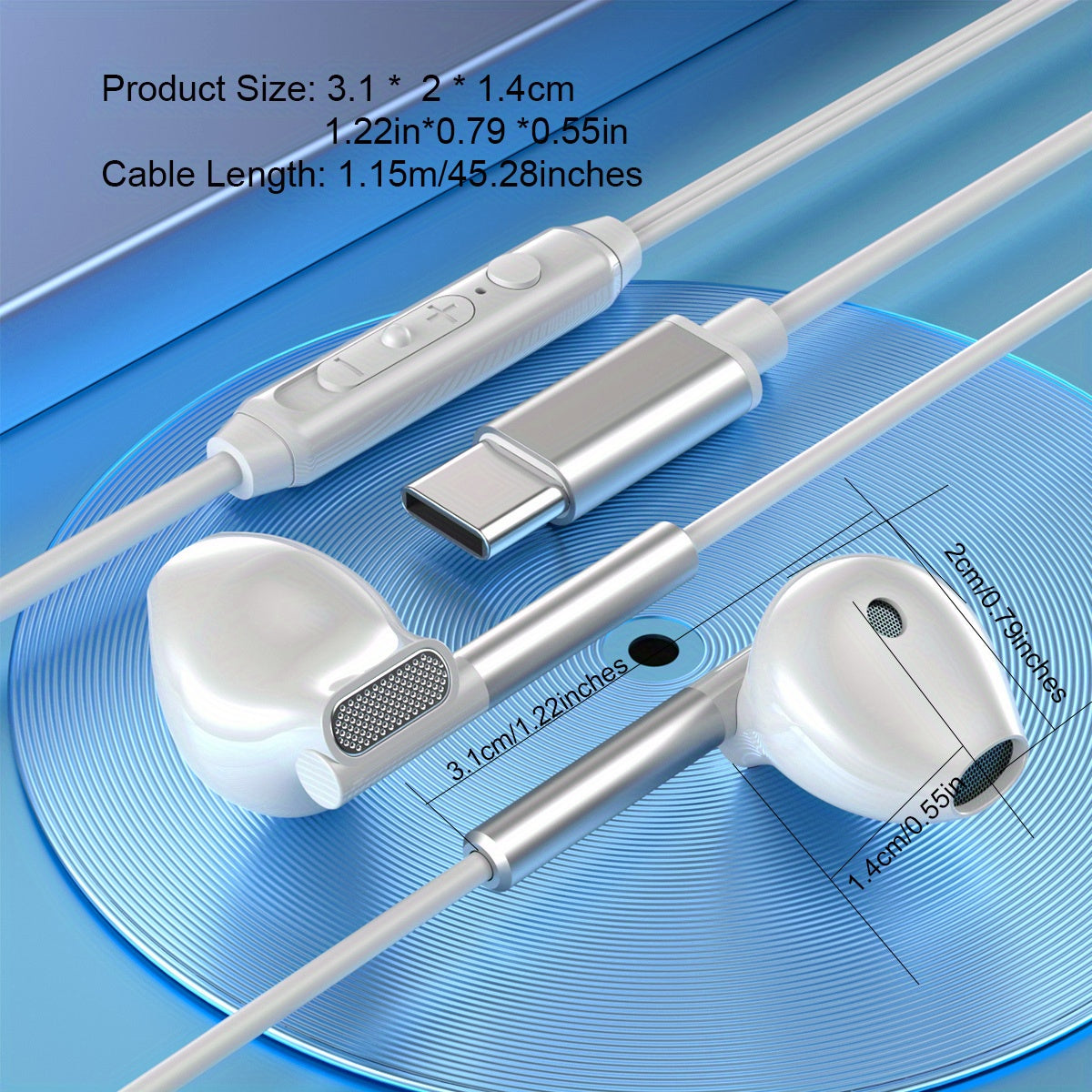 High-Quality Wired Earphones with Enhanced Bass, Featuring a 3.5Mm Connector, Superior Stereo Sound In-Ear Headphones Compatible with for iphone, Android, PC, Laptop, And Tablet - Ideal Gift Choices (Excellent Bass, Crisp Sou