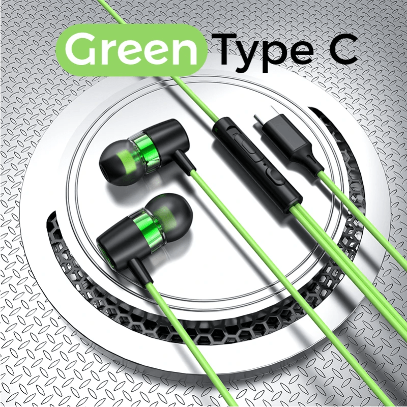 Wired Type C Hifi Bass Earphones with 3.5Mm Connector for Samsung Galaxy Z Fold 7, S25 Ultra, S24 Edge, And A56 Earbuds