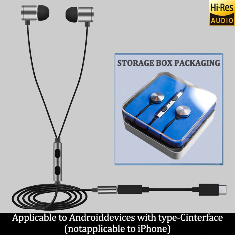 In-ear Wired Headphones Are Casual Style, Effectively Isolated from Noise, Highly Fitted and Comfortable to Wear, Strong Bass Sound Quality, High Quality Workmanship, Durability, Equipped with Volume Adjustable Buttons and Hi