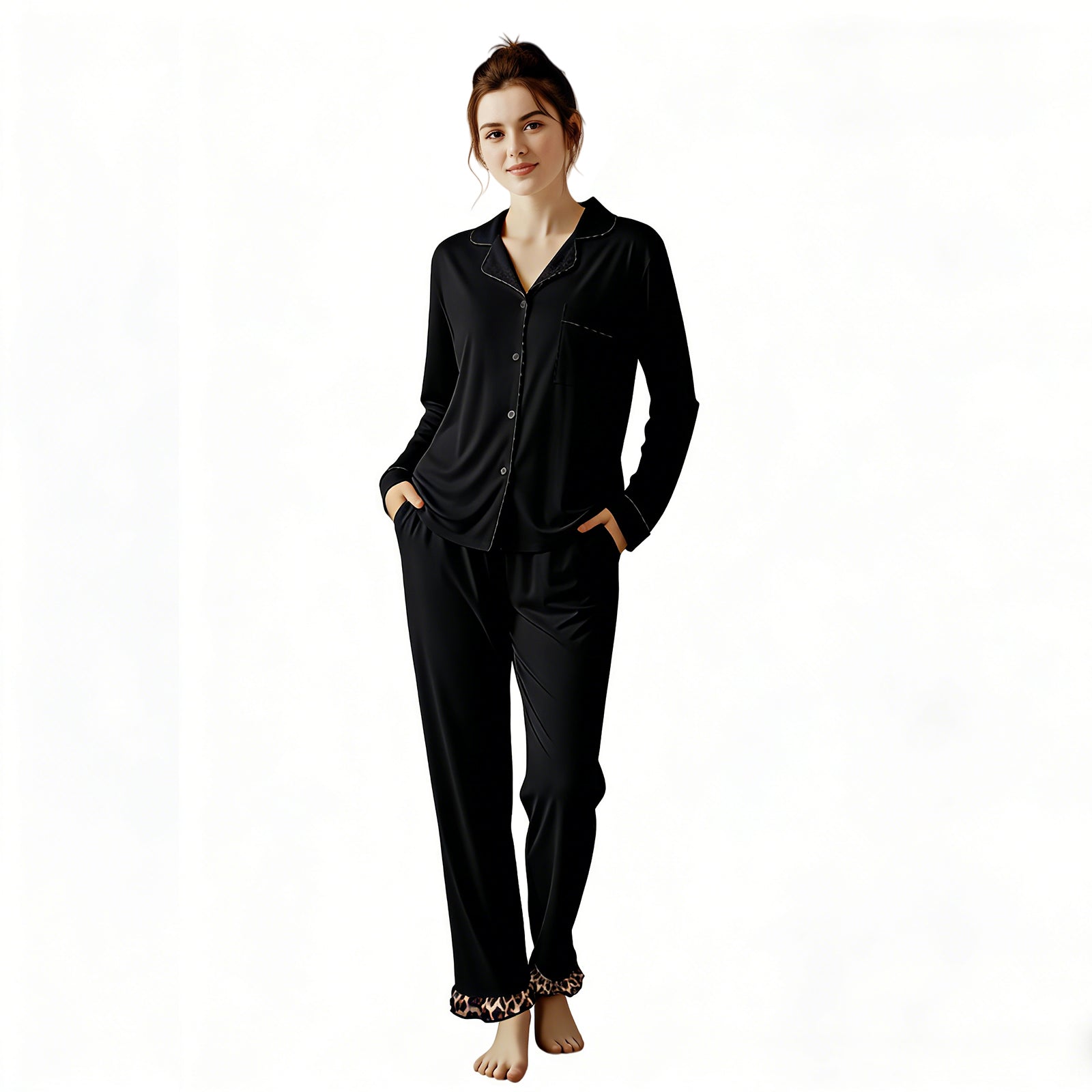 Classic Button-Down Cotton Pajama Set