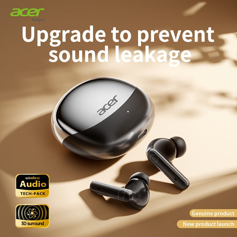[Acer 2025 New Model]Tws Wireless Earbuds with Deep Bass Stereo + Call Noise Reduction, Long Battery Life for Sports And Running, Low Latency Gaming Mode, HIFI Sound, Lightweight Touch Control Design, Fashionable Look