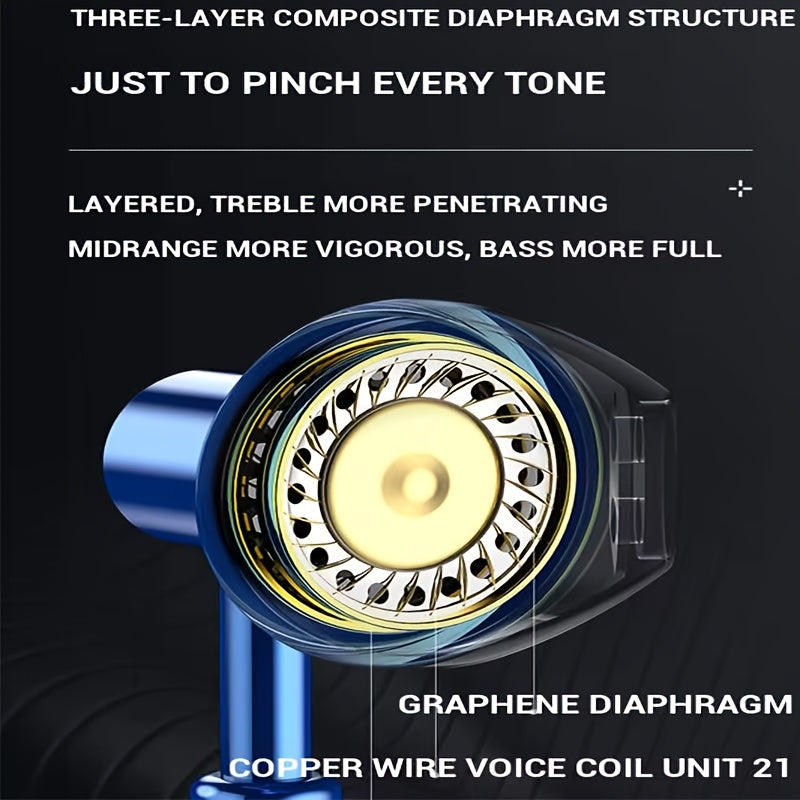 Wired Earbuds Featuring Hifi Bass Stereo Volume Control And HD Microphone, Compatible with for iphone 15 And Samsung Galaxy, Equipped with 3.5Mm And Type C Connectors