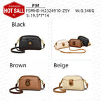 Comfy Soft Leather Women's Bag - Spring Summer New Flip Zipper Fashion Versatile Crossbody Bag For Girls